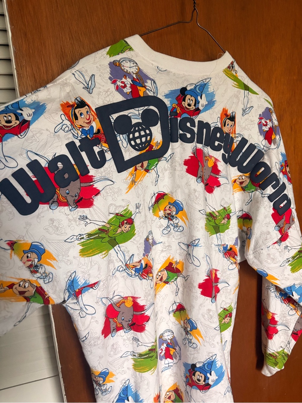 Disney World spirit jersey ink and paint style